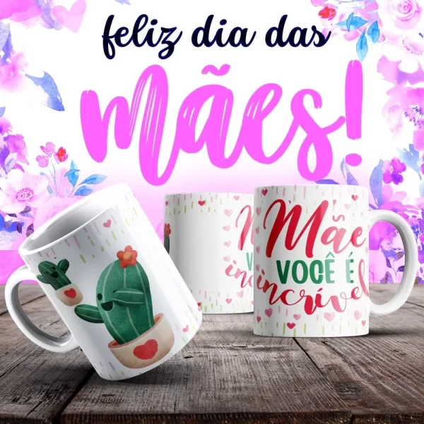 Caneca Dia das Mães Frases - Imagem 24