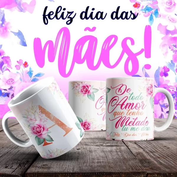 Caneca Dia das Mães Frases - Imagem 57