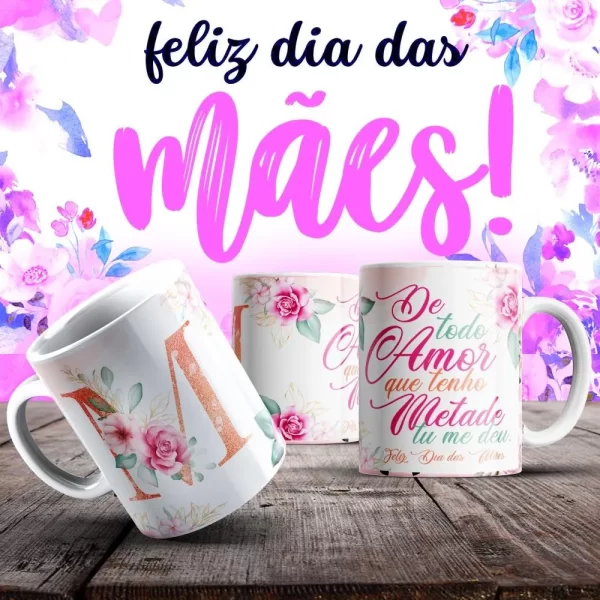 Caneca Dia das Mães Frases - Imagem 69