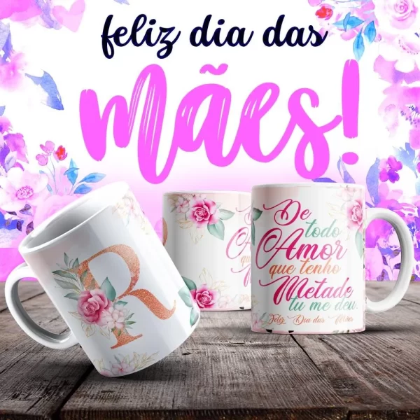 Caneca Dia das Mães Frases - Imagem 74