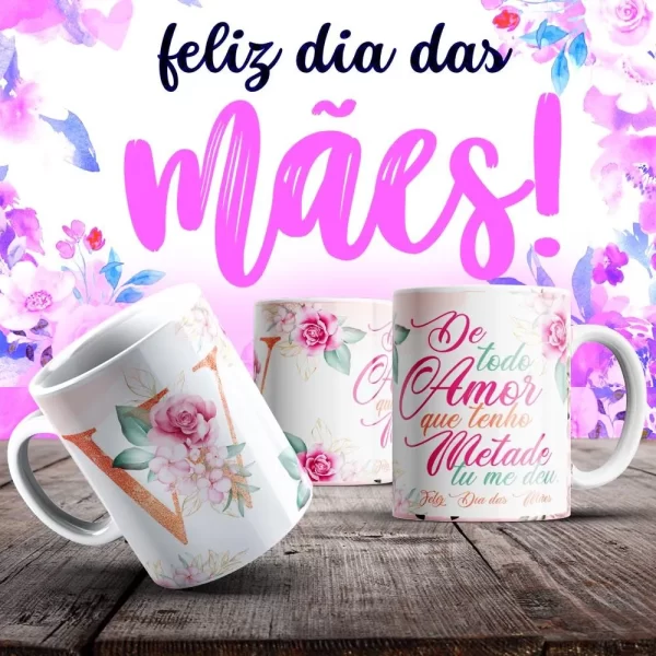 Caneca Dia das Mães Frases - Imagem 79