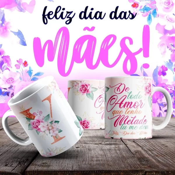 Caneca Dia das Mães Frases - Imagem 81