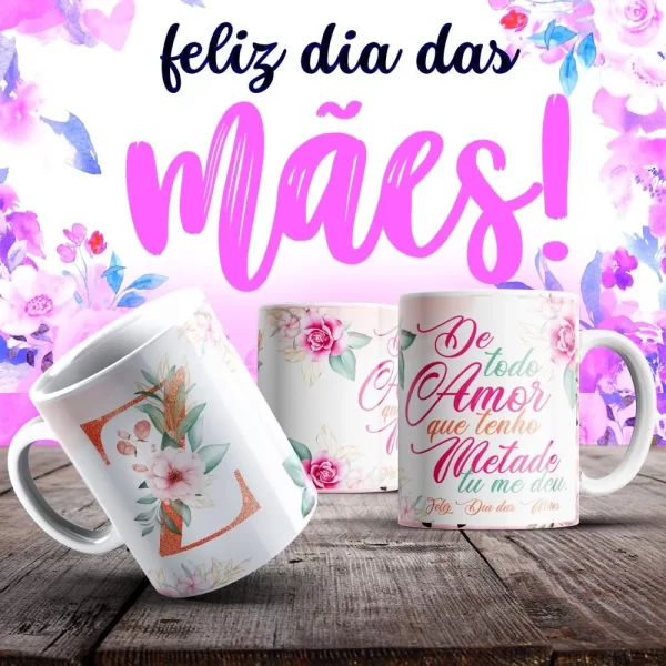 Caneca Dia das Mães Frases - Imagem 82
