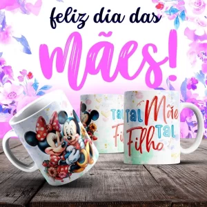 Caneca Dia das Mães Frases