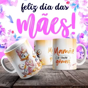 Caneca Dia das Mães Frases
