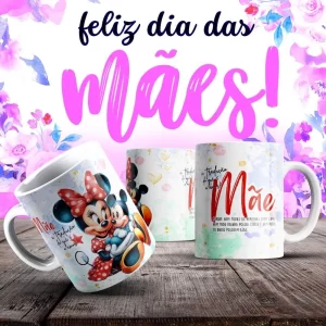Caneca Dia das Mães Frases