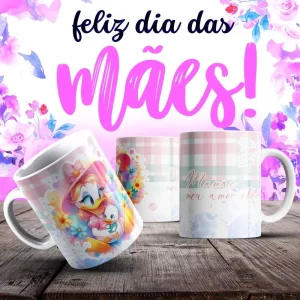Caneca Dia das Mães Frases