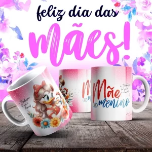 Caneca Dia das Mães Frases