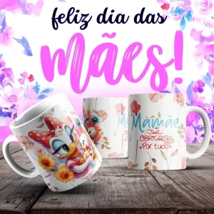 Caneca Dia das Mães Frases