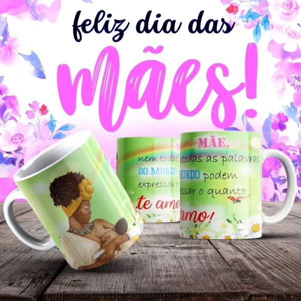 Caneca Dia das Mães Frases - Imagem 107