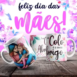Caneca Dia das Mães Frases