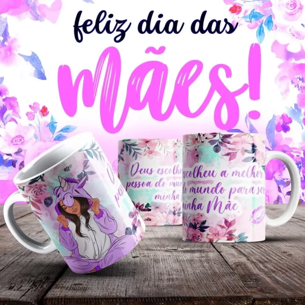 Caneca Dia das Mães Frases - Imagem 110