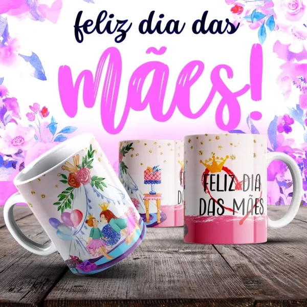 Caneca Dia das Mães Frases - Imagem 115