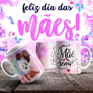 Caneca Dia das Mães Frases