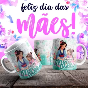 Caneca Dia das Mães Frases