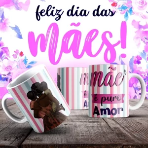 Caneca Dia das Mães Frases
