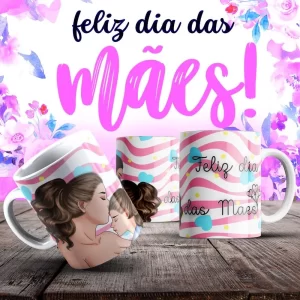 Caneca Dia das Mães Frases