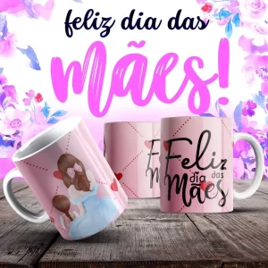 Caneca Dia das Mães Frases
