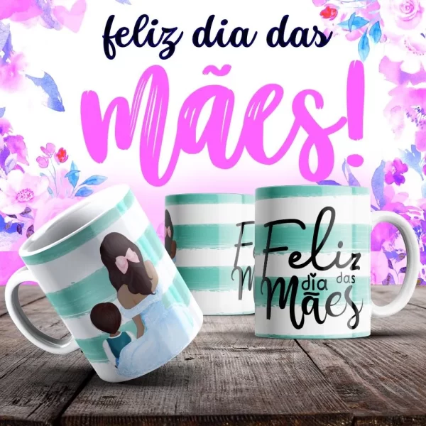 Caneca Dia das Mães Frases