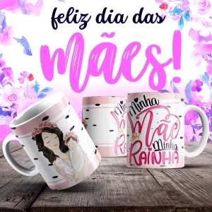Caneca Dia das Mães Frases
