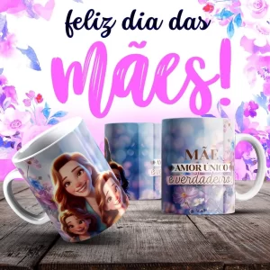 Caneca Dia das Mães Frases
