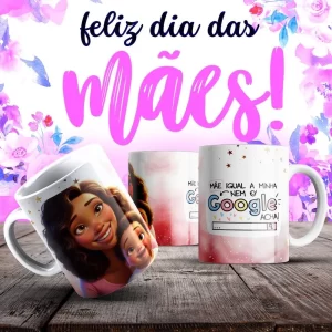 Caneca Dia das Mães Frases