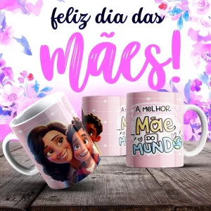 Caneca Dia das Mães Frases