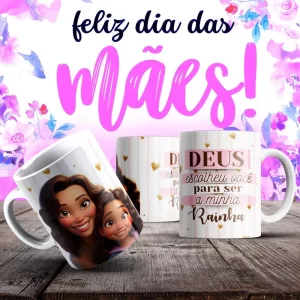 Caneca Dia das Mães Frases