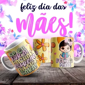 Caneca Dia das Mães Frases