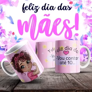 Caneca Dia das Mães Frases