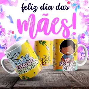 Caneca Dia das Mães Frases