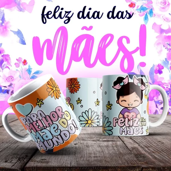 Caneca Dia das Mães Frases - Imagem 144
