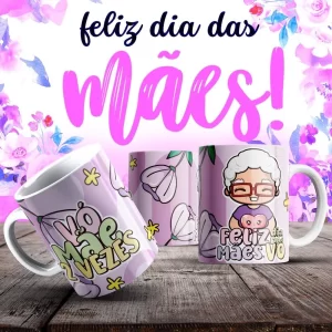 Caneca Dia das Mães Frases