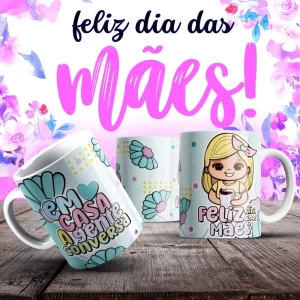 Caneca Dia das Mães Frases