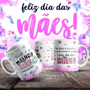 Caneca Dia das Mães Frases