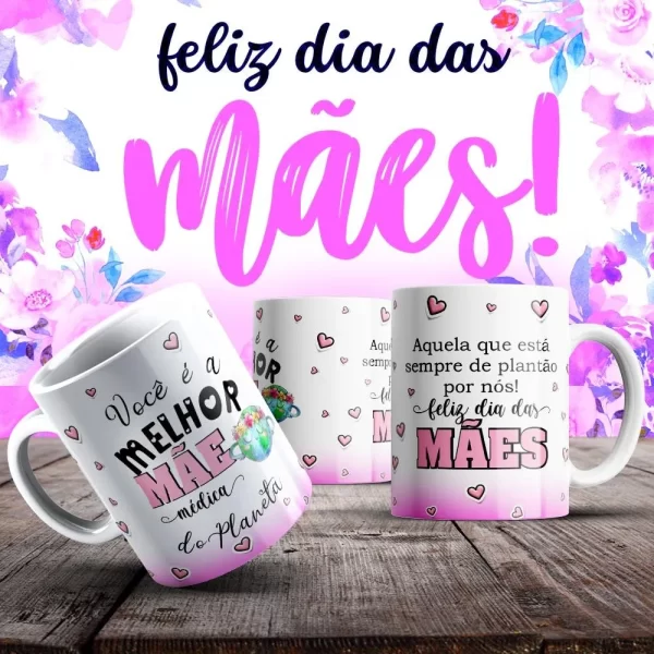 Caneca Dia das Mães Frases - Imagem 161