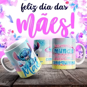 Caneca Dia das Mães Frases