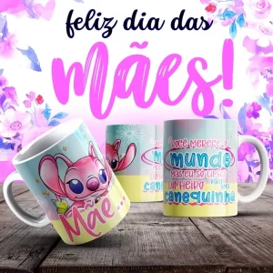 Caneca Dia das Mães Frases