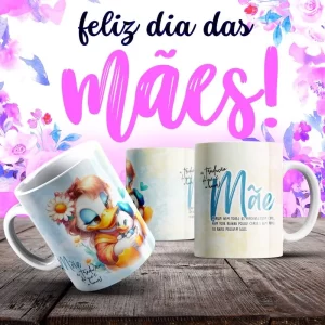 Caneca Dia das Mães Frases