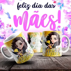 Caneca Dia das Mães Frases