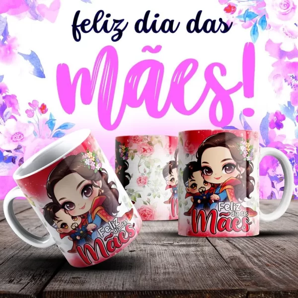 Caneca Dia das Mães Frases