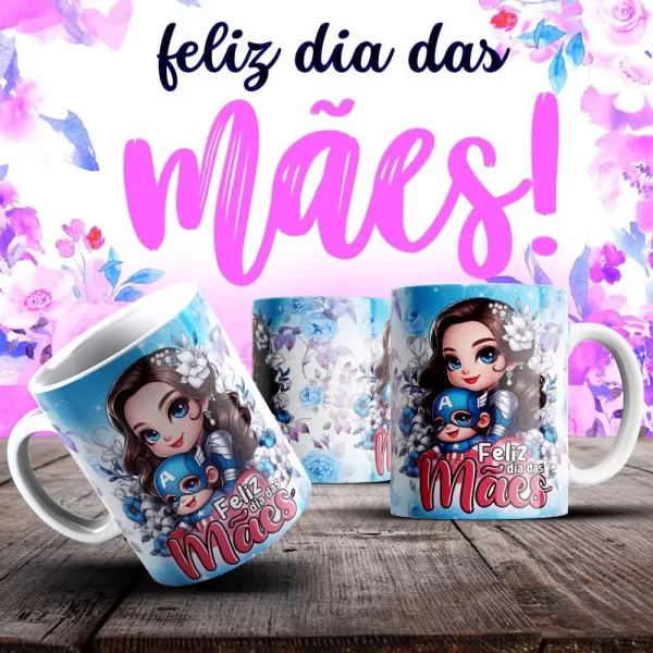 Caneca Dia das Mães Frases