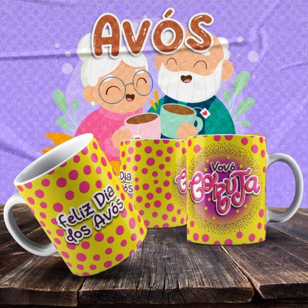 Caneca Vovó e Vovô