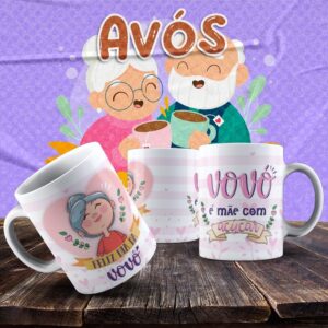 Caneca Vovó e Vovô