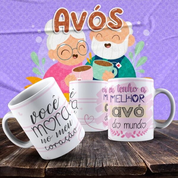 Caneca Vovó e Vovô