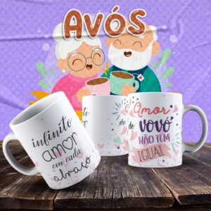 Caneca Vovó e Vovô