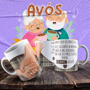 Caneca Vovó e Vovô