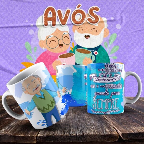 Caneca Vovó e Vovô