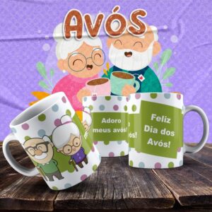 Caneca Vovó e Vovô