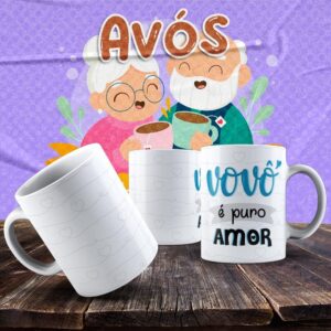 Caneca Vovó e Vovô